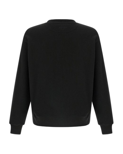 KENZO Black Wild Tiger Cotton Sweatshirt for men