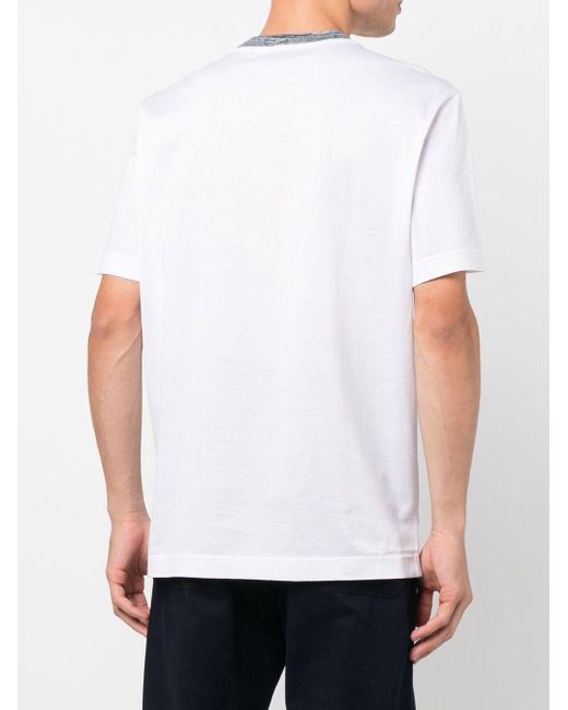 Missoni White Cotton T-Shirt for men