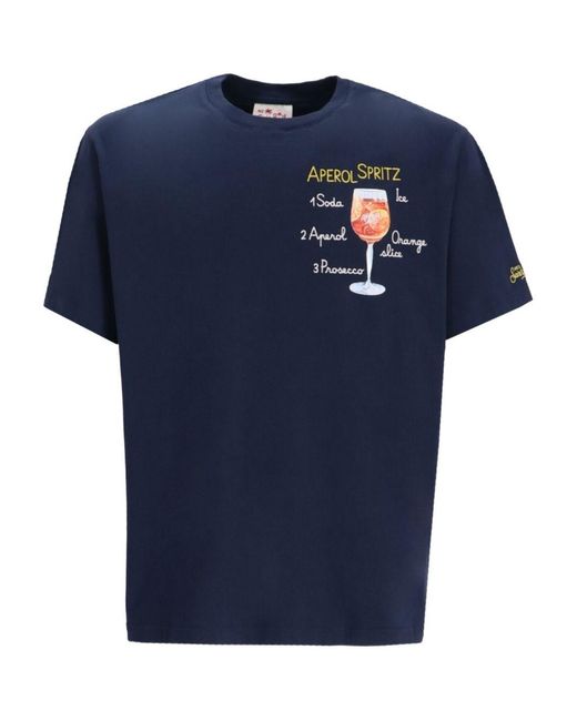 Mc2 Saint Barth Blue Austin T-Shirt for men