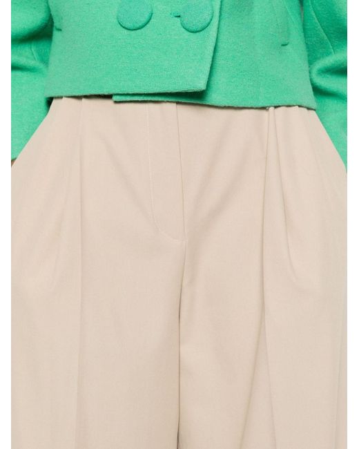 Loewe Natural Wide-Leg Cotton Trousers