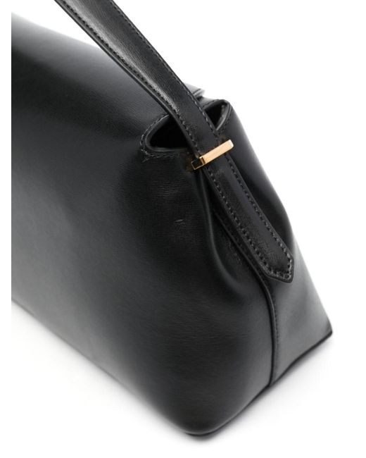Totême Black T-Lock Leather Handbag