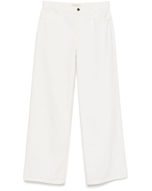 The Row White Eglitta Denim Cotton Jeans