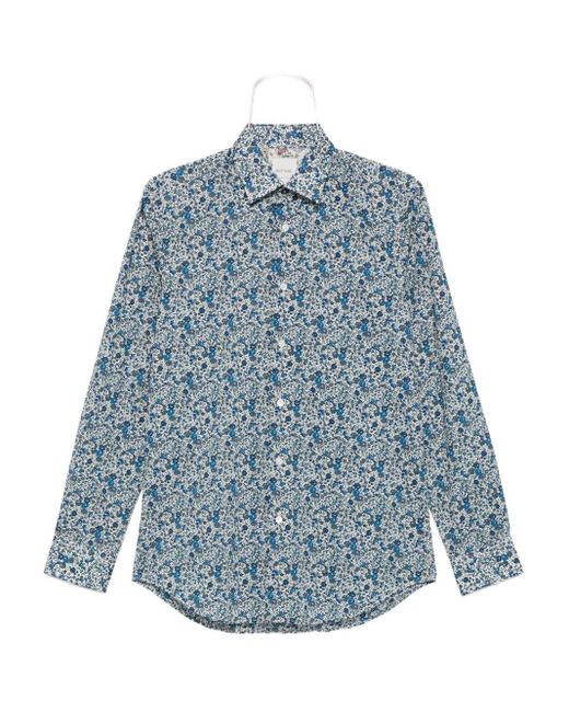Paul Smith Blue Printed Shirt for men