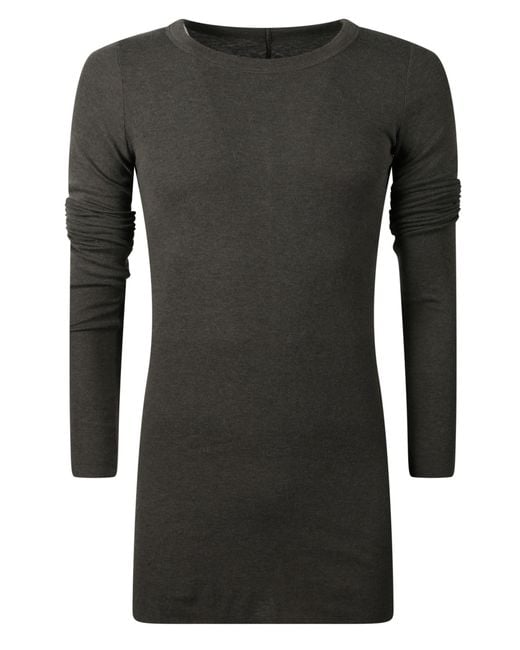 Rick Owens Gray T-Shirt Rib for men