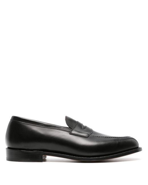 Tricker's Black Leather Moccasins for men