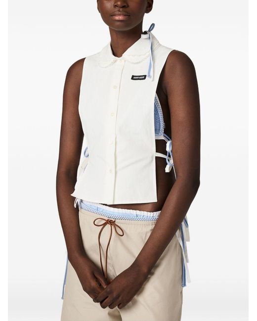 Miu Miu White Cotton Shirt