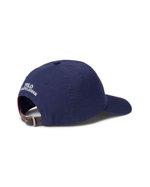 Polo Ralph Lauren Blue Polo Bear-embroidery Baseball Hat for men
