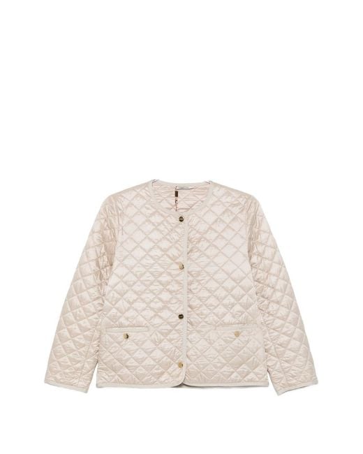 Max Mara Natural Quilted Blouson Jacket