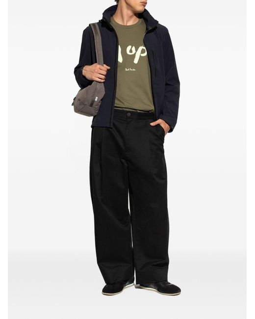 Paul Smith Blue Nylon Blouson Jacket for men
