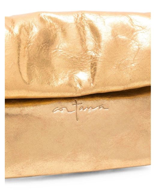 Cortana Natural Delhi Small Leather Clutch