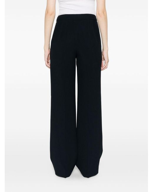 Via Masini 80 Black Cady Trousers