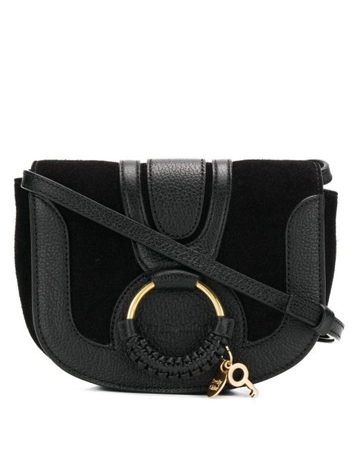 See By Chloé Black Hana Mini Leather Crossbody Bag