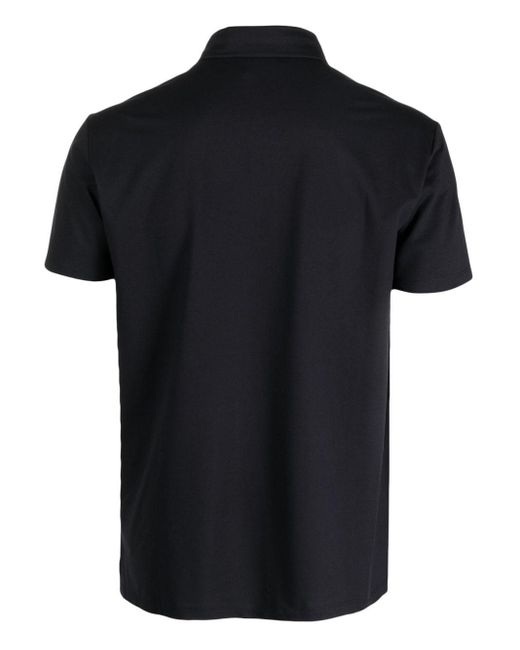Peuterey Black Logo-embroidered Polo Shirt for men