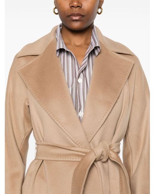 Max Mara Natural Wool Midi Coat