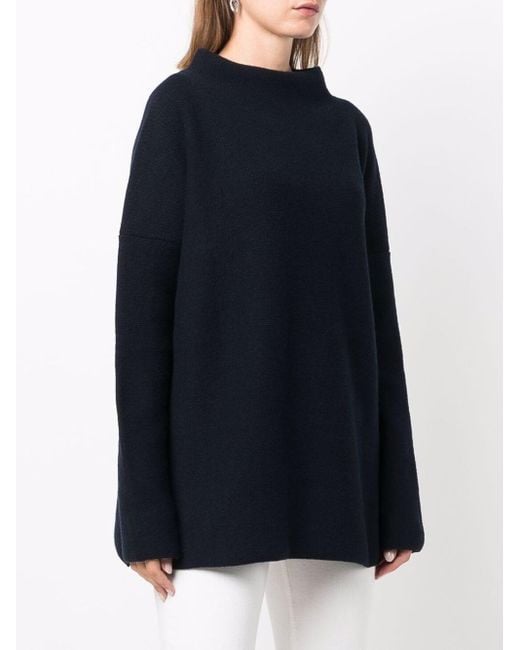 Daniela Gregis Blue Wool Turtle-Neck Sweater