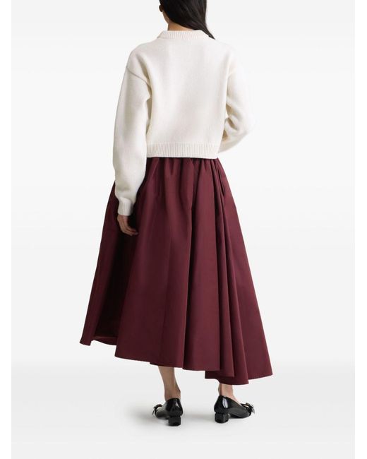 Patou White Sweater With Logo