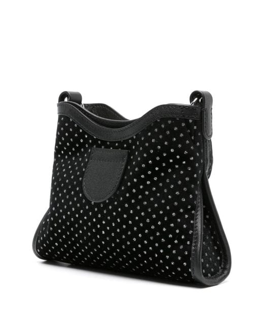 SEE BY CHLOÉ - Borsa Joan In Velluto Con Strass di See By Chloé in Black