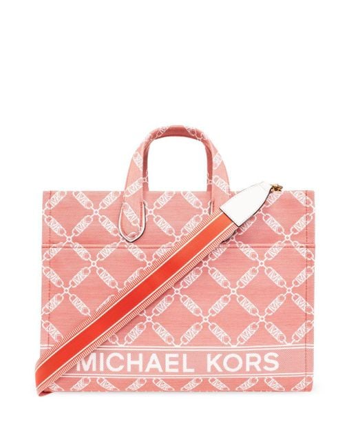 MICHAEL Michael Kors Pink Gigi Cotton Tote Bag