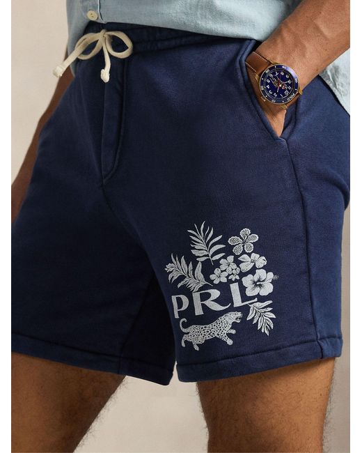 Polo Ralph Lauren Blue Bermuda Shorts With Print for men