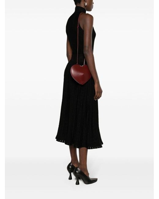 Alaïa Brown Le Coeur Leather Crossbody Bag