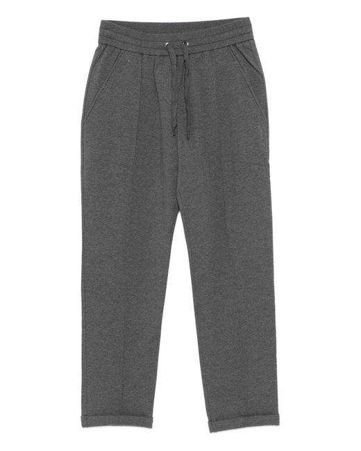Brunello Cucinelli Gray Cotton Sweatpants