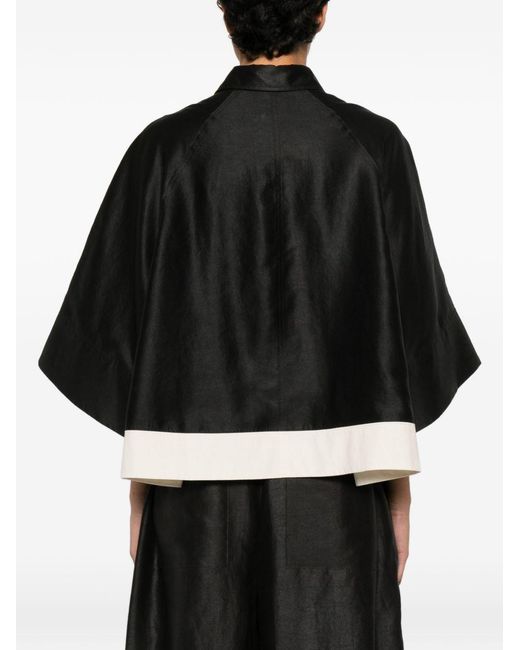 SOH Black Silk Blouse