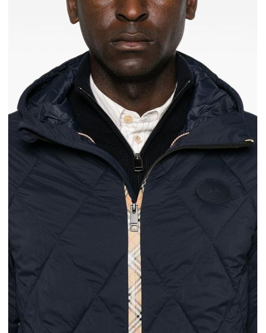 Burberry Blue Hescott Nylon Blouson Jacket for men