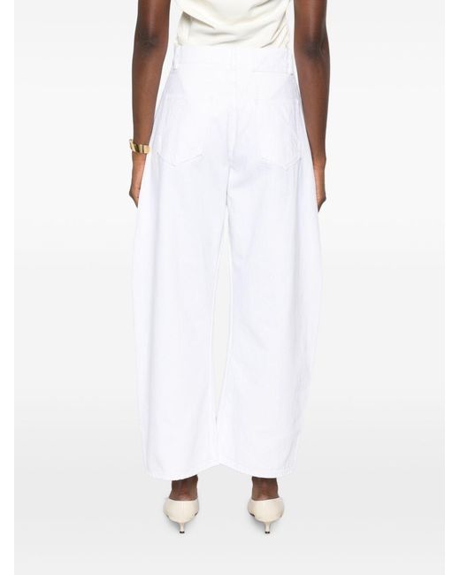Alaïa White Rodeo Denim Cotton Jeans
