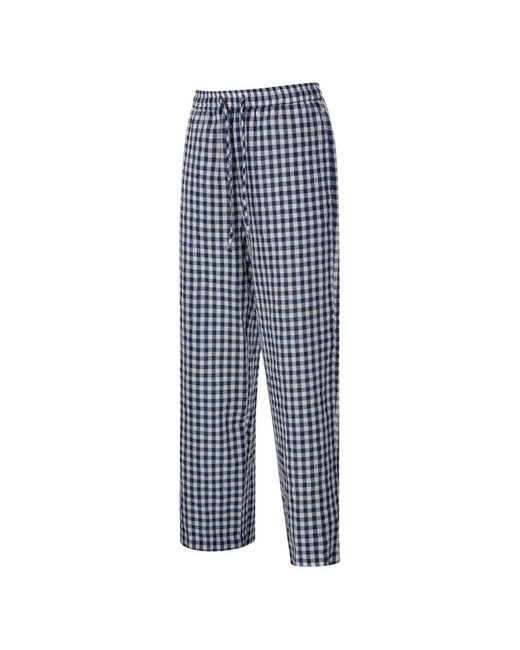 DUNST Blue Checked Pajama Trousers