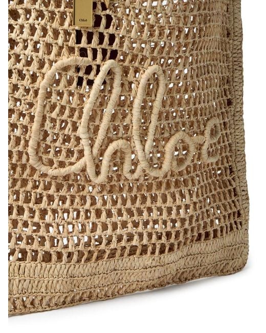 Chloé Natural Summer Banana Tote Bag