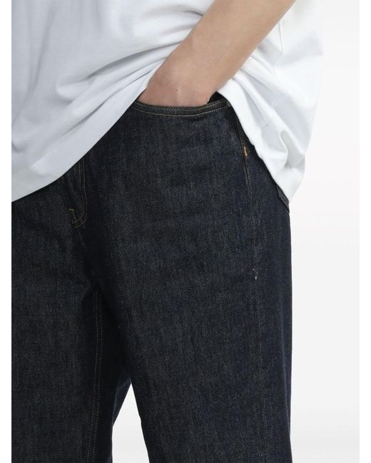 Auralee Blue Twist Denim Jeans for men