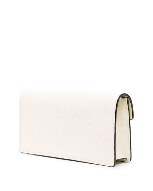 Valextra Natural Iside Leather Clutch