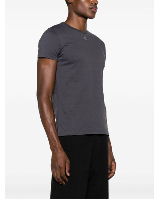 Vivienne Westwood Black Logo Cotton T-shirt for men