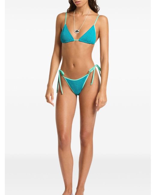 Bondeye Blue Luana Contrast Triangle Bikini