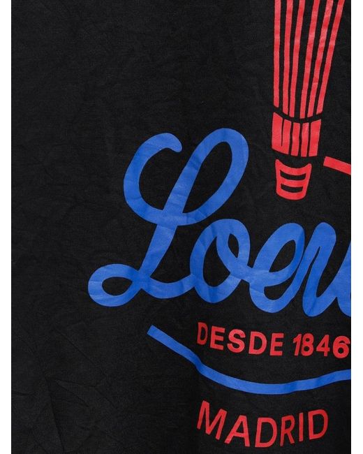 Loewe Black Logo Cotton T-Shirt