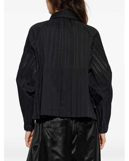 Pleats Please Issey Miyake Blue Pleated Jacket