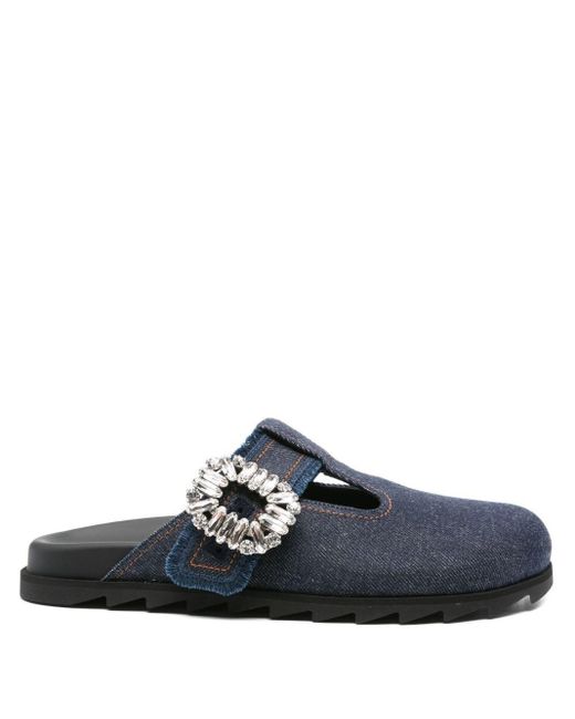 Sandalo Slidy Viv di Roger Vivier in Blue