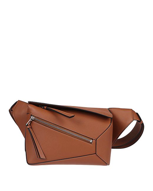 Loewe Brown Leather Pouch for men
