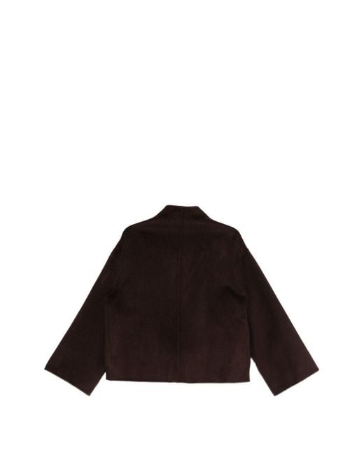 Soft Goat Black Wool Cape