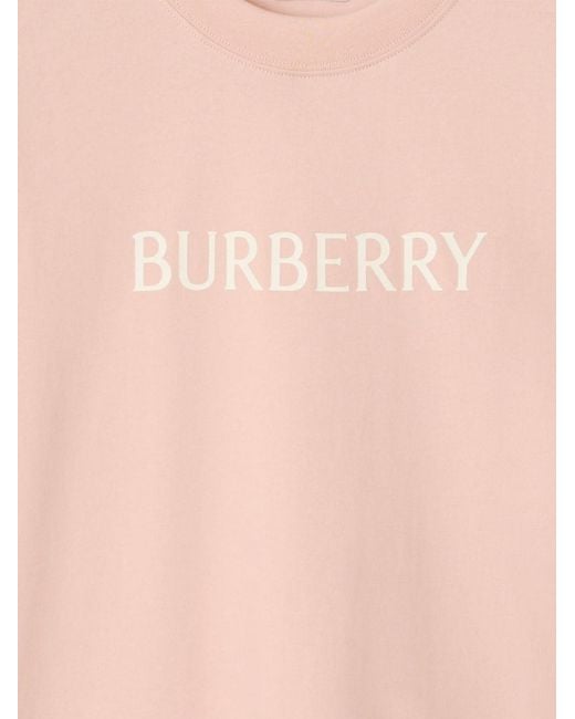 T-Shirt di Burberry in Pink