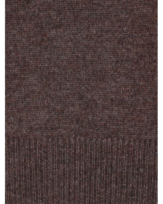 Brunello Cucinelli Brown Cashmere Crewneck Sweater for men