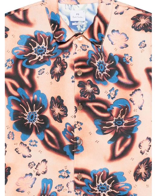 Paul Smith White Printed Shirt for men