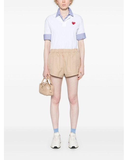 COMME DES GARÇONS PLAY White Tshirt Emblem for men