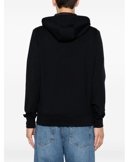 Paul Smith Black Cotton Blend Hoodie for men