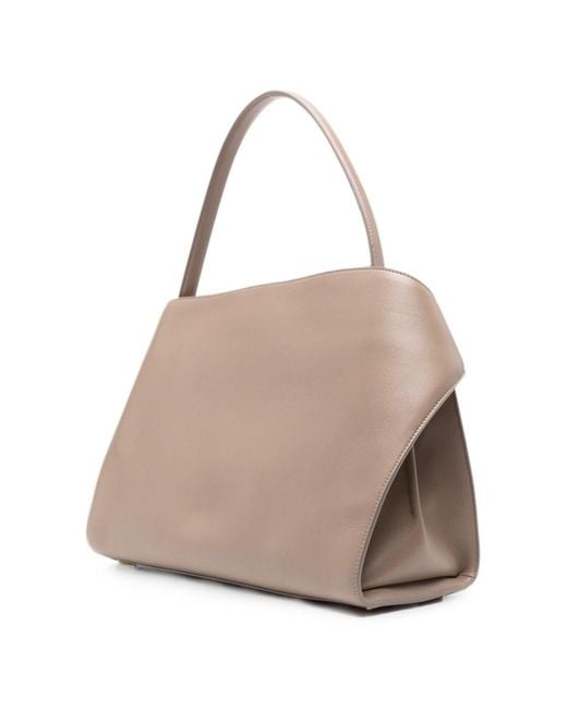 Ferragamo Natural Hug Medium Leather Shoulder Bag