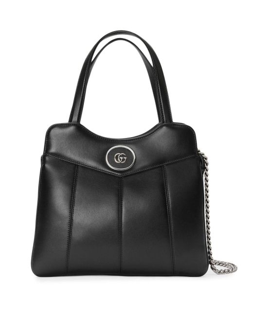Gucci Black Petite Small Leather Tote Bag