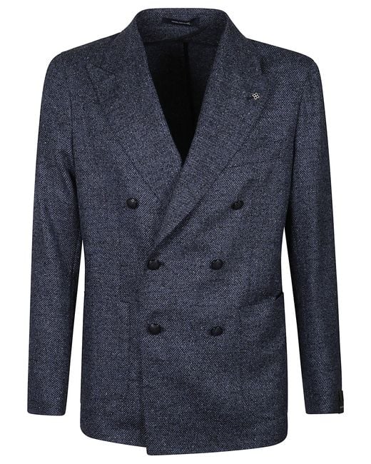 Tagliatore Blue Montecarlo Double-Breasted Jacket for men