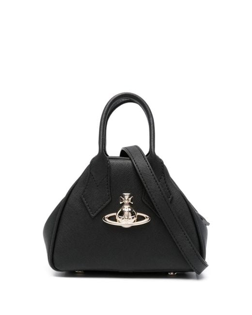 Vivienne Westwood Black Mini Yasmine Tote Bag