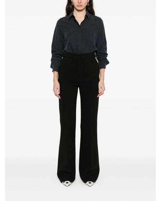 Max Mara Black Flared Leg Trousers