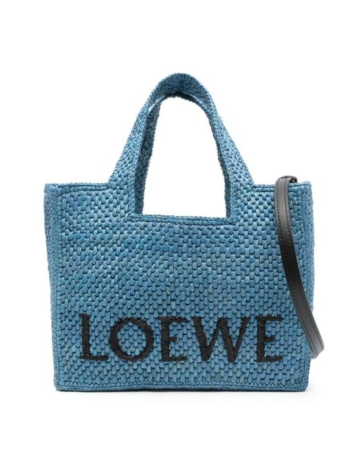 Borsa Loewe Font Piccola di Loewe in Blue